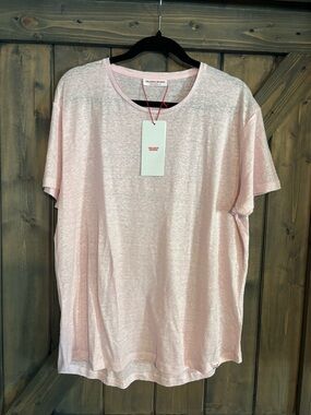 Orlebar Brown Rodeo Pink Linen-Blend Tee